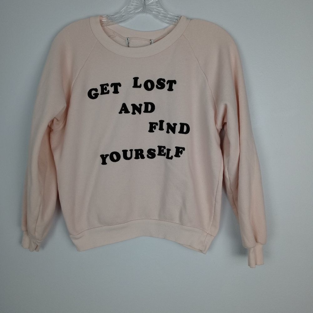 Wildfox Blush Pink Get Lost And Find Yourself Tee - Picture 6 of 10